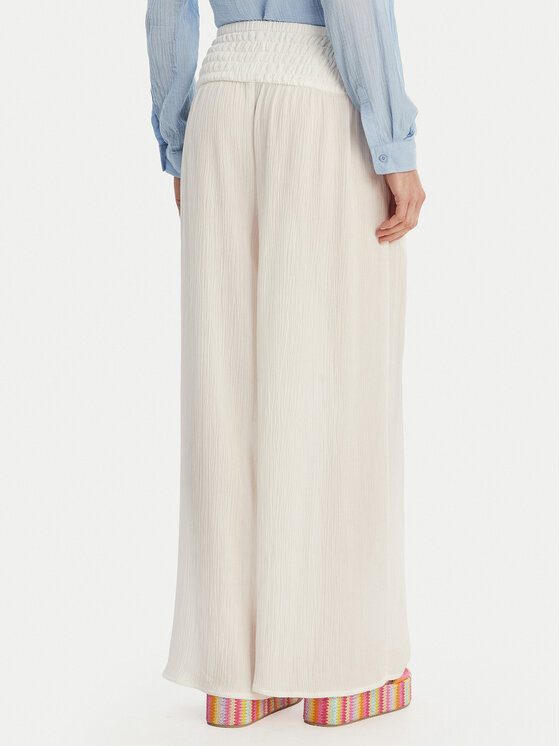 Seafolly Seafolly Pantaloni di tessuto Beach Edit 55699-PA Bianco Relaxed Fit