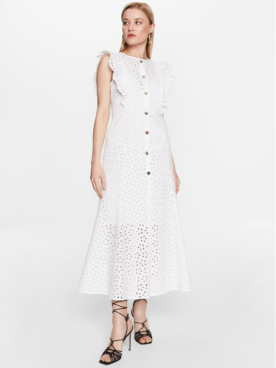 PINKO Pinko Ежедневна рокля 100912 A0Q4 Бял Regular Fit