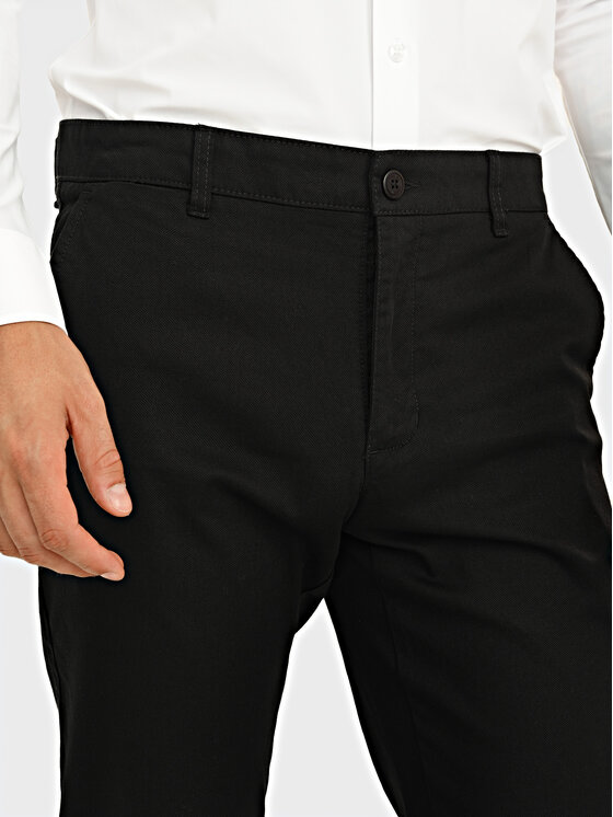 Evenemen Evenemen Chinosy Borgo Czarny Slim Fit