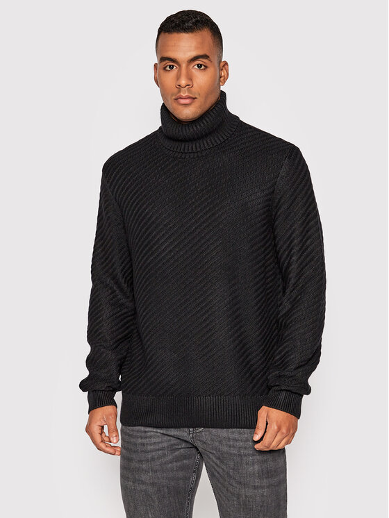 Armani Exchange Golf 6LZM1L ZMY1Z 1200 Črna Regular Fit
