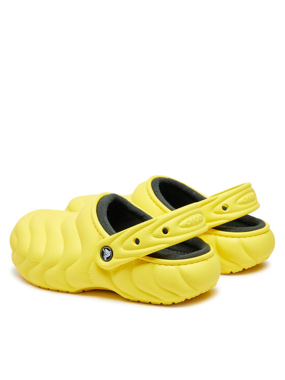 Crocs Crocs Şlapi Classic Lined Overpuff Clog 210059 Galben