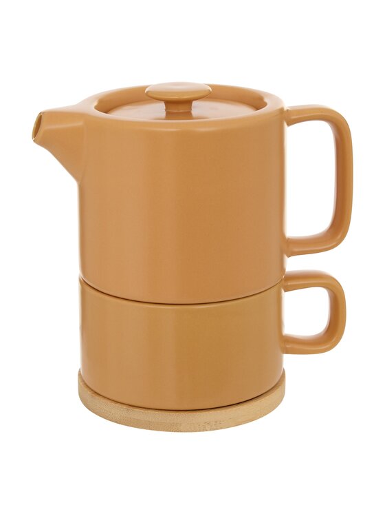 MIAhome MIAhome Dzbanek ceramiczny do herbaty 700 ml JARRA-2 Pomarańczowy