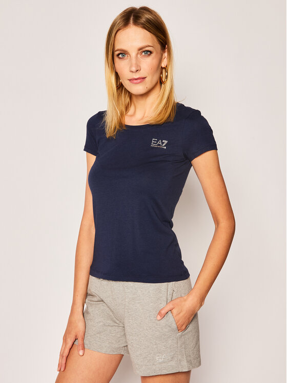 T-shirt 8NTT64 TJ28Z 1554 Blu scuro Regular Fit