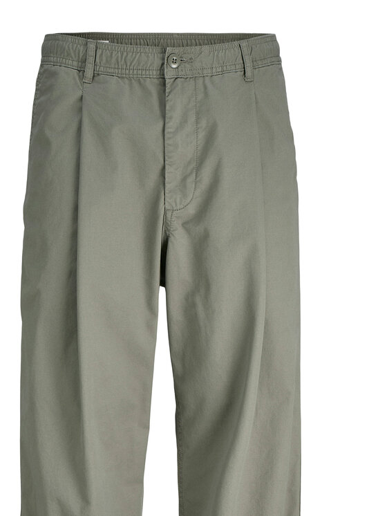 Jack&Jones Jack&Jones Текстилни панталони Owen Cade 12282385 Зелен Baggy Fit