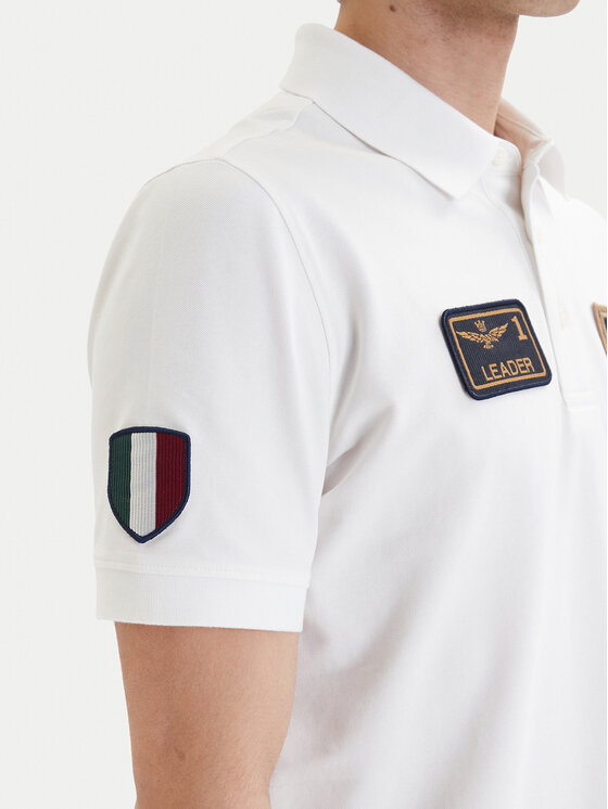 Aeronautica Militare Aeronautica Militare Tricou polo 261PO1927UP00191 Alb Regular Fit