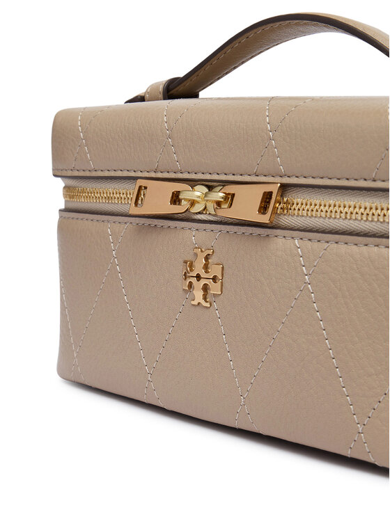 Tory Burch Tory Burch Handtasche Charlie Quilted East-West Vanity Case 186036 Beige