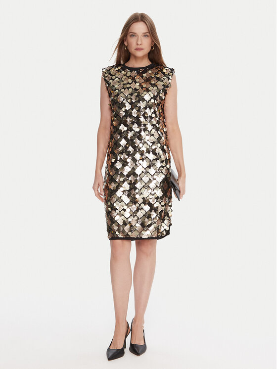 LOLA CASADEMUNT LOLA CASADEMUNT Kokteilikleit LF2516016 Hõbedane Regular Fit
