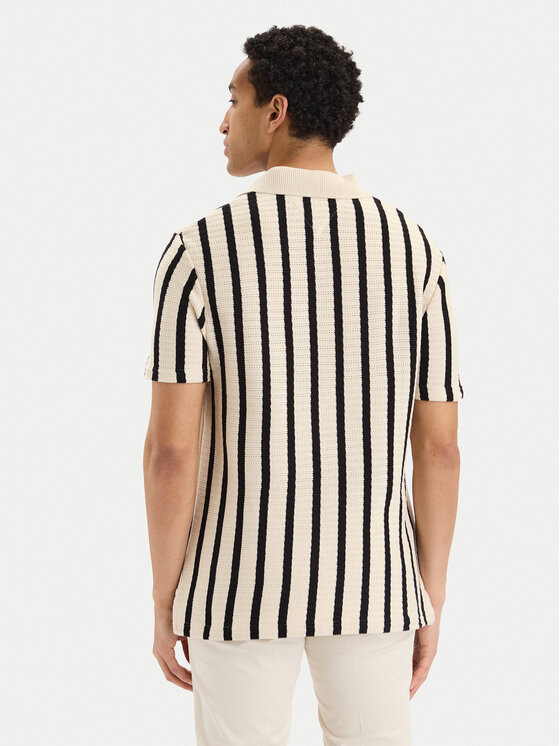 Tommy Hilfiger Tommy Hilfiger Polo marškinėliai MW0MW42770 Kreminė Regular Fit