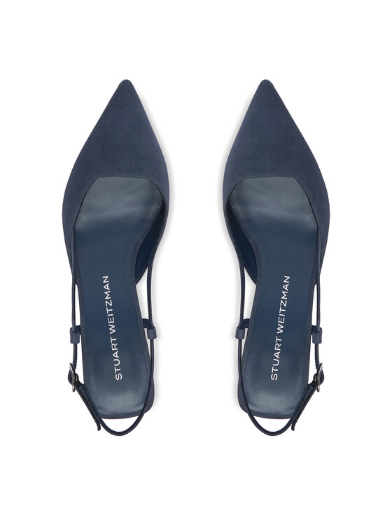 Stuart Weitzman Stuart Weitzman Czółenka Vinnie 50 Slingback SJ433 Granatowy