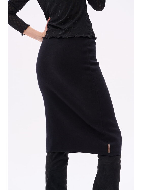 blue shadow blue shadow Spódnica Lyly Czarny Regular Fit