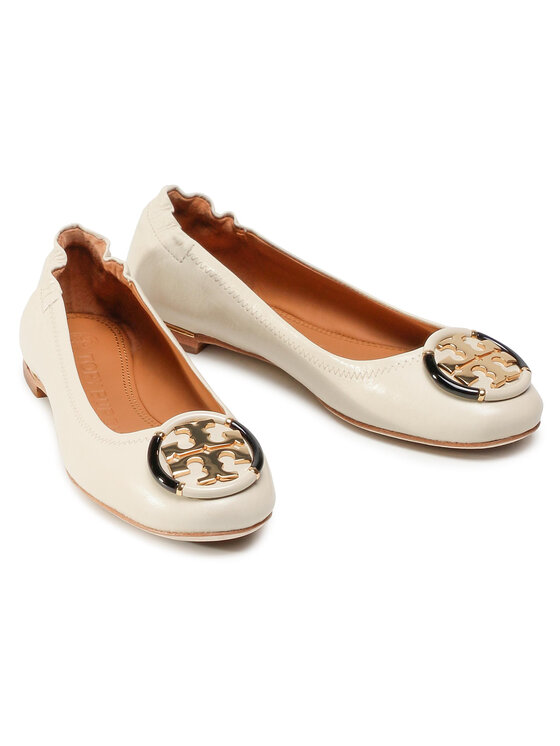tory burch multi logo elastic ballet