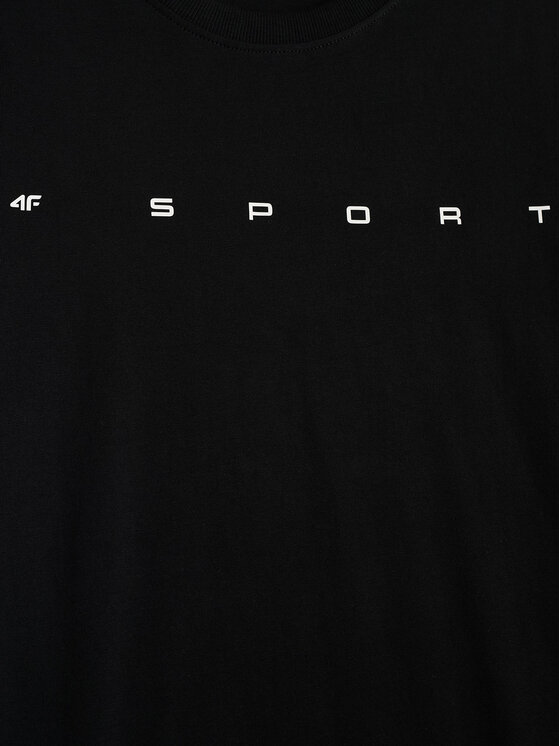 4F 4F T-Shirt CITY Czarny Regular Fit