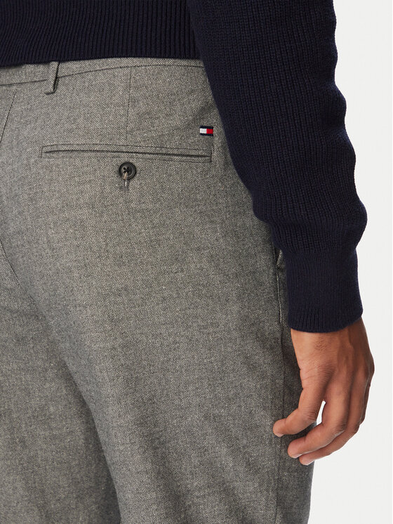 Tommy Hilfiger Tommy Hilfiger Chinosy Denton MW0MW44823 Szary ciemny Slim Fit