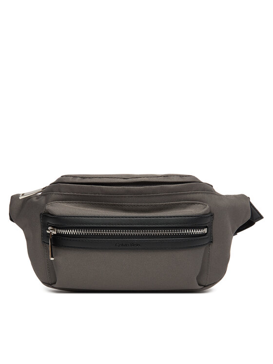 Calvin Klein Ľadvinka Contrast Belt Bag LV04D3073G Sivá