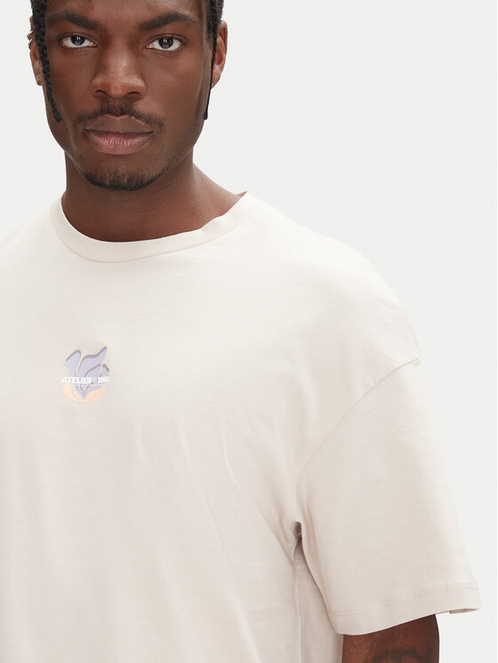 Jack & Jones Jack & Jones T-Shirt Ames 12268471 Beżowy Relaxed Fit