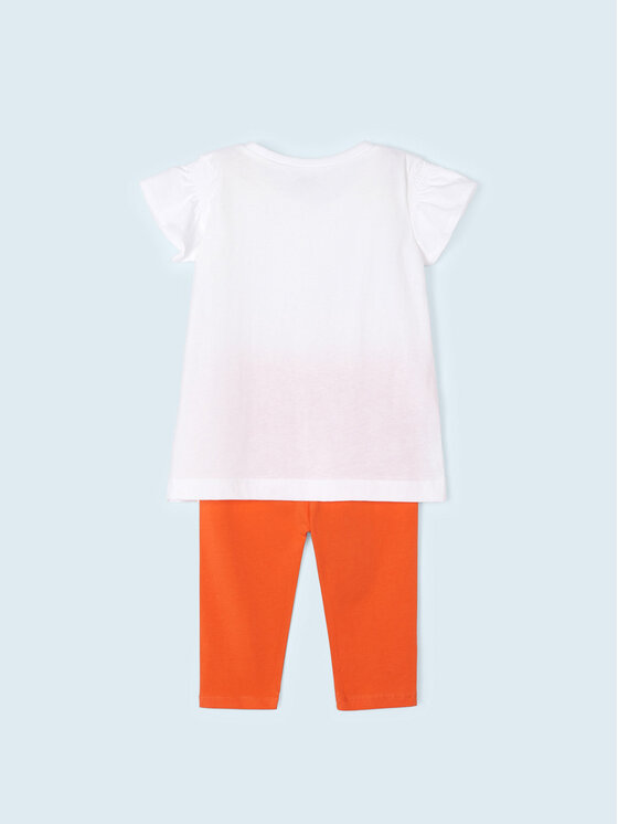 Completo T-shirt e leggings 3784 Arancione