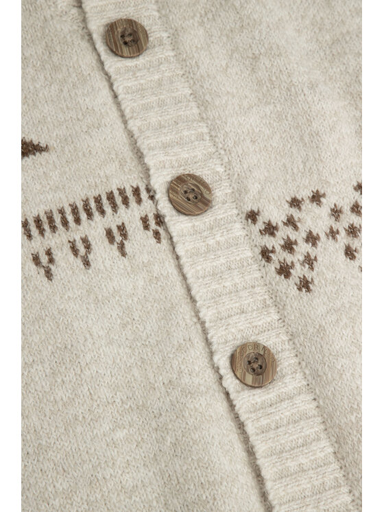 Coccodrillo Coccodrillo Sweter ZC3172201CBK-002 Beżowy Regular Fit
