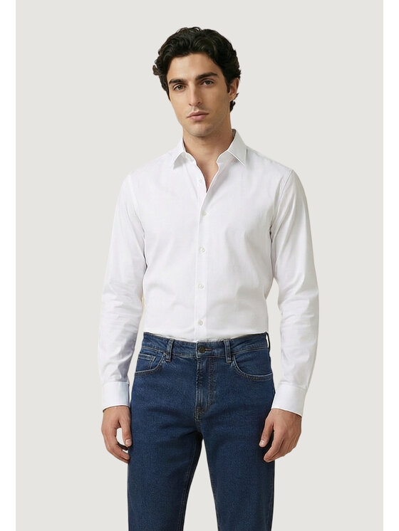 Armani Exchange Armani Exchange Camicia XM001566 AF19193 Bianco Casual Fit