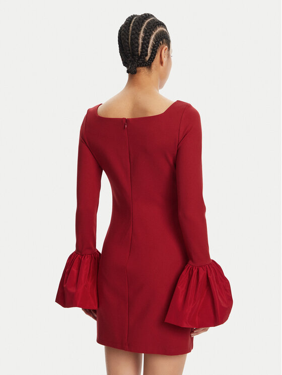 STAUD STAUD Коктейльна сукня Hawthorne R24R2225PF Червоний Slim Fit