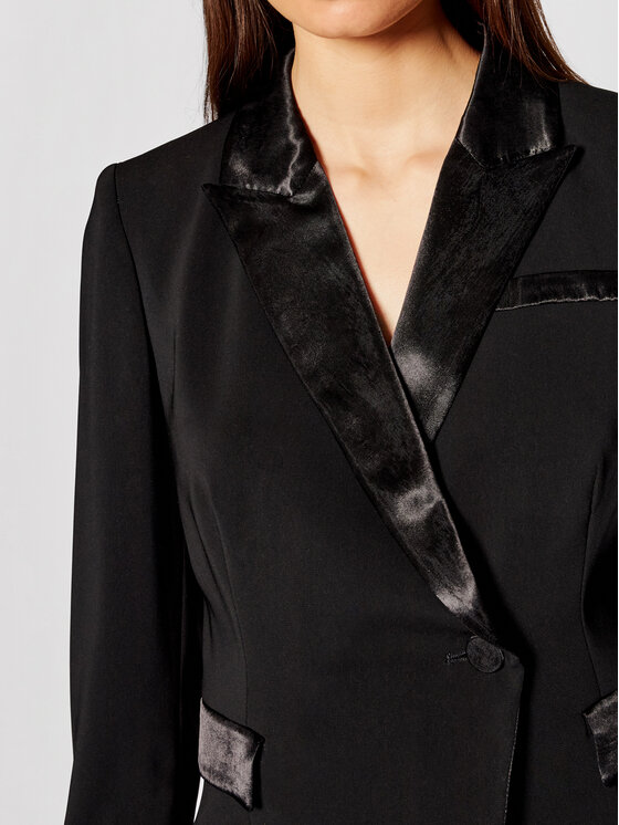 Manila Grace Manila Grace Σακάκι G079PU Μαύρο Regular Fit