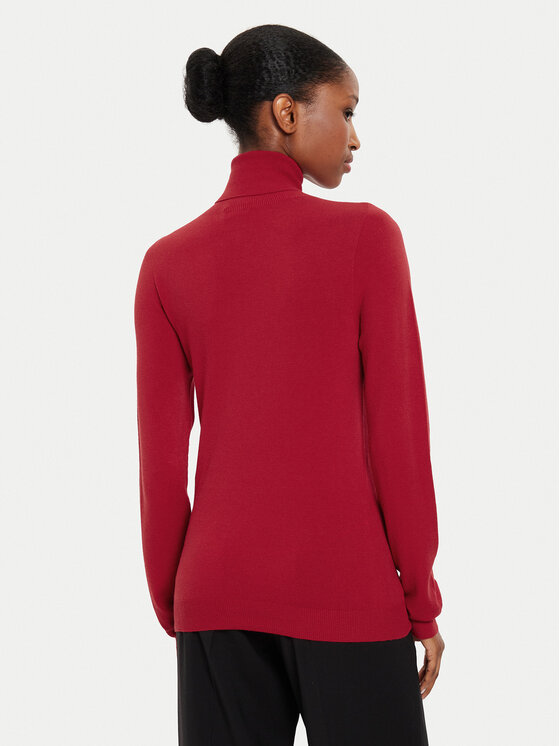 Kontatto Kontatto Rollkragenpullover 3M0124 Rot Regular Fit