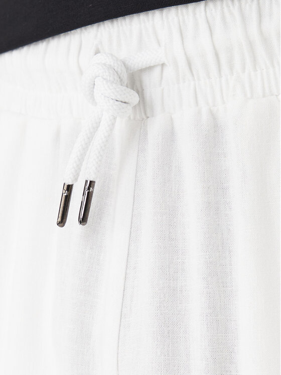 Emporio Armani Emporio Armani Auduma bikses EM000586 AF20590 U0002 Balts Regular Fit