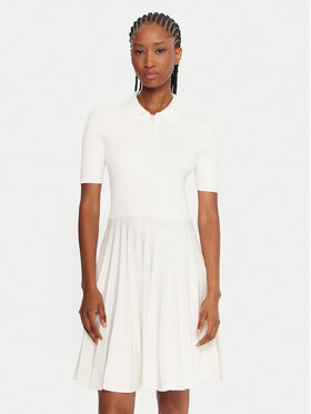 Lacoste Lacoste Kleid für den Alltag EF5803 Écru Regular Fit
