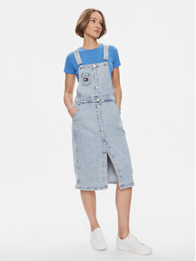 Tommy Jeans Tommy Jeans Džínsové šaty DW0DW17207 Modrá Regular Fit