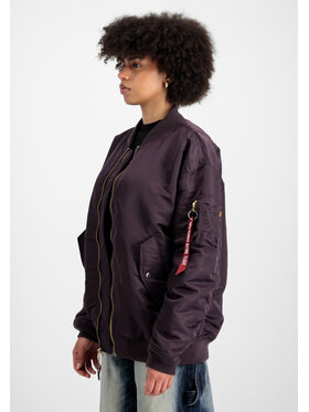 Alpha Industries Alpha Industries Kurtka bomber MA-1 Core Bomber Jacket Women Fioletowy Relaxed Fit