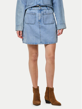 Pieces Pieces Φούστα τζιν Sky 17155880 Μπλε Regular Fit