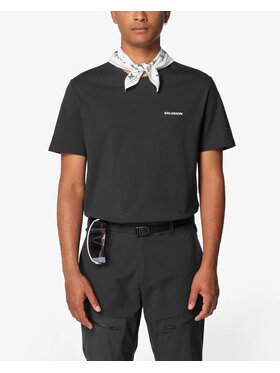 Salomon Salomon T-Shirt LOGO TEE M Czarny Regular Fit