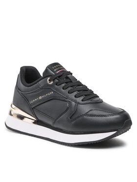 Tommy Hilfiger Tommy Hilfiger Sneakers Elevated Feminine Leather Runner FW0FW07108 Negru