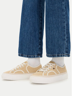 Tommy Hilfiger Tommy Hilfiger Tenisice Platform Vulc Piping FW0FW09394 Žuta