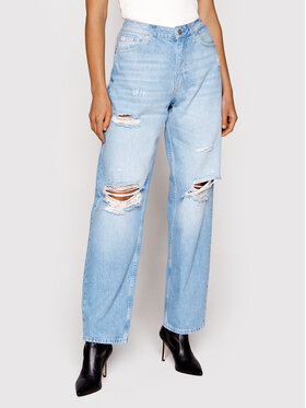 Calvin Klein Jeans Calvin Klein Jeans Jeans hlače J20J219328 Modra Straight Fit