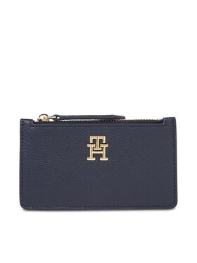 Tommy Hilfiger Tommy Hilfiger Bankkártya tartó Hilfiger Staple Cc Holder Zip AW0AW15267 Sötétkék