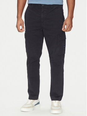 BOSS BOSS Pantaloni din material Sisla-8 50530599 Bleumarin Regular Fit