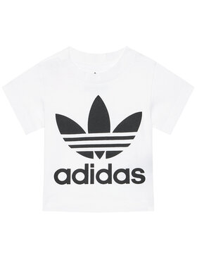 adidas adidas Футболка Trefoil DV2828 Білий Regular Fit
