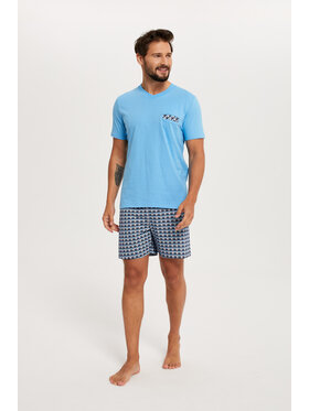 Italian Fashion Italian Fashion Piżama Jaromir Niebieski Regular Fit