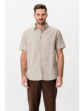 TeeShoppen TeeShoppen Koszula 'Basic Collection' Beżowy Regular Fit