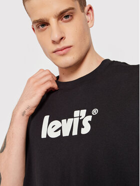 Levi's® T-shirt 16143-0391 Crna Relaxed Fit