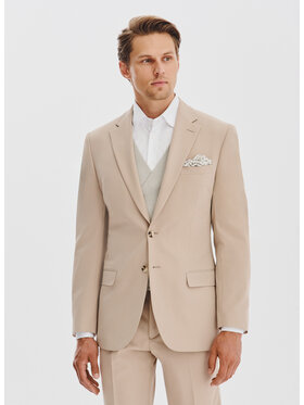 Pako Lorente Pako Lorente Marynarka P25WF-3G-015 Beżowy Slim Fit