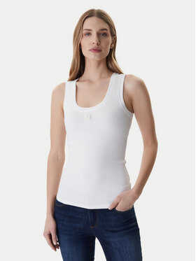 Fracomina Fracomina Топ FP26ST2001J40101 Білий Slim Fit