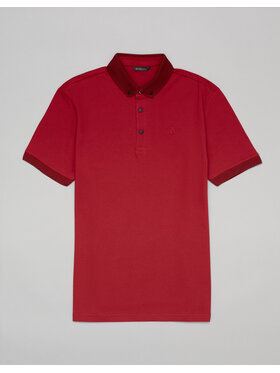 Borgio Borgio Polo matteo Czerwony Classic Fit