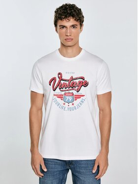 BIG STAR BIG STAR T-Shirt MERRET_100_150 Biały Basic Fit