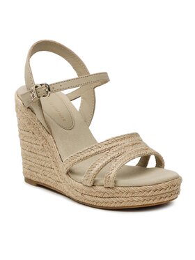 Tommy Hilfiger Tommy Hilfiger Espadrile Essential Basic Wedge Sandal FW0FW07220 Bež