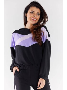 Awama Awama Bluza A497 Czarny Basic Fit