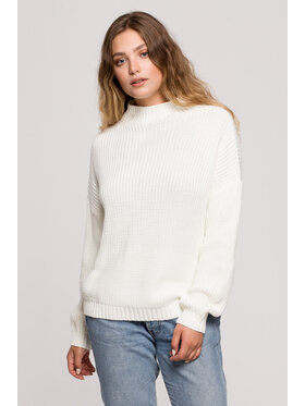 BeWear BeWear Sweter BK078 Écru Modern Fit