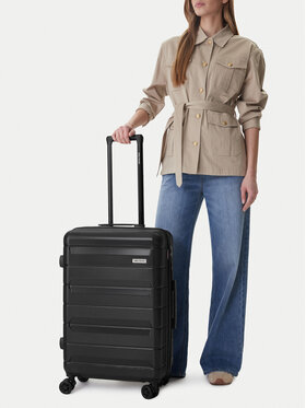 GINO ROSSI GINO ROSSI Srednji kovček CEO-GIN-M-005-BLACK Črna