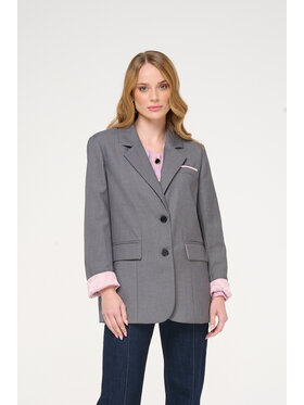 Castellani Castellani Marynarka Terrasa Szary Regular Fit