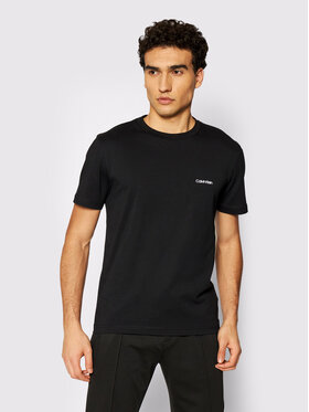Calvin Klein Calvin Klein T-Shirt Chest Logo K10K104062 Czarny Regular Fit